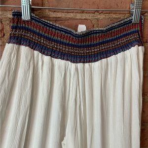 NWT Ocean Drive Multi-Color Elastic Waist Wide Leg Pants